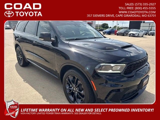 2024 Dodge Durango R/T Plus in Db Black Clearcoat — front three-quarter view