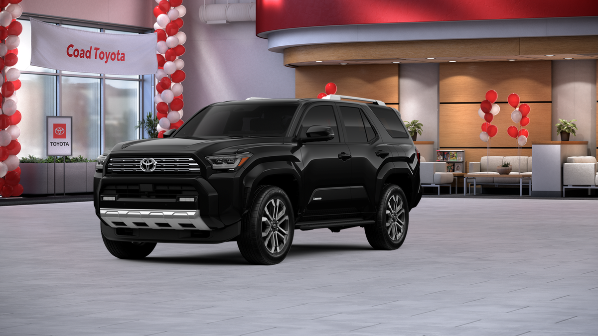 2026 Toyota 4Runner Limited in Black — front three-quarter view