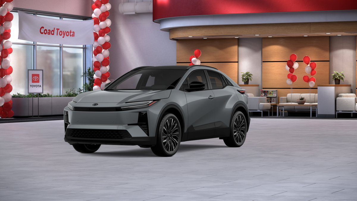 2026 Toyota C-HR XSE in Cement — front three-quarter view
