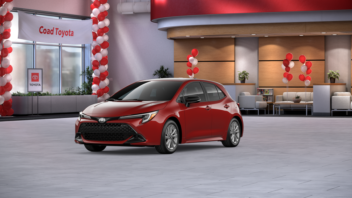 2026 Toyota Corolla Hatchback SE in Finish Line Red <a role='button' class='viewDgDisclaimersButton' data-toggle='modal'...
